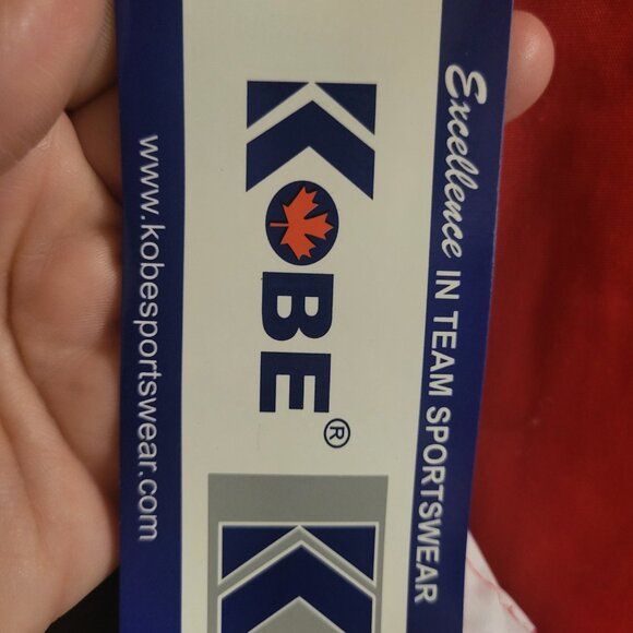 Vintage Kobe Sportswear Red & Black Striped Full-Zip Team Jacket - Size Small - Picture 7 of 9